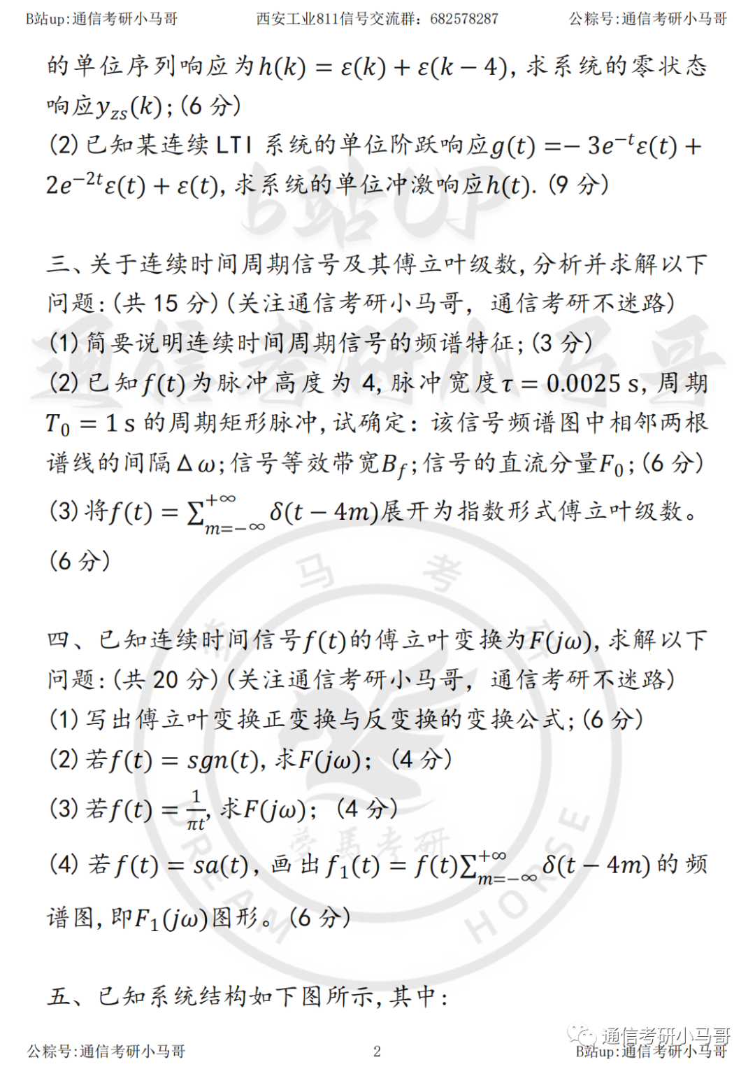 图片[2]-【23真题】老师懒得出题了，仅7题，单题35分！西安工业大学811-梦马考研