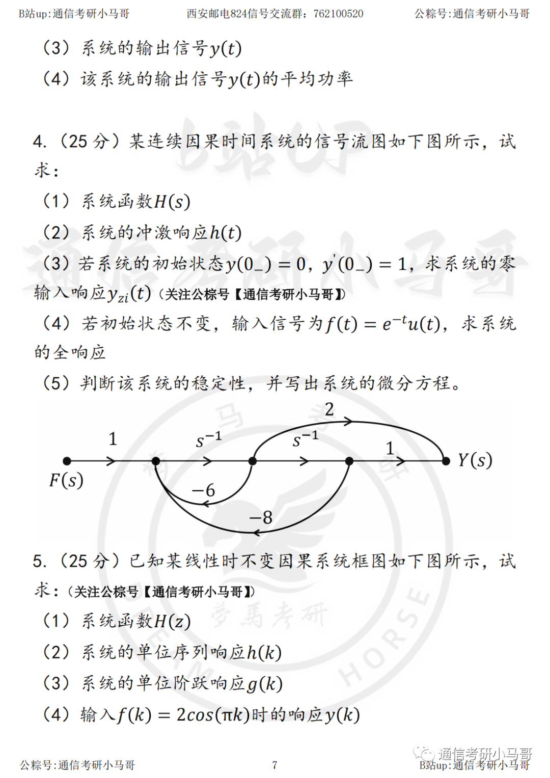 图片[7]-【23真题】四电四邮、专业课最简单的！西安邮电大学824-梦马考研