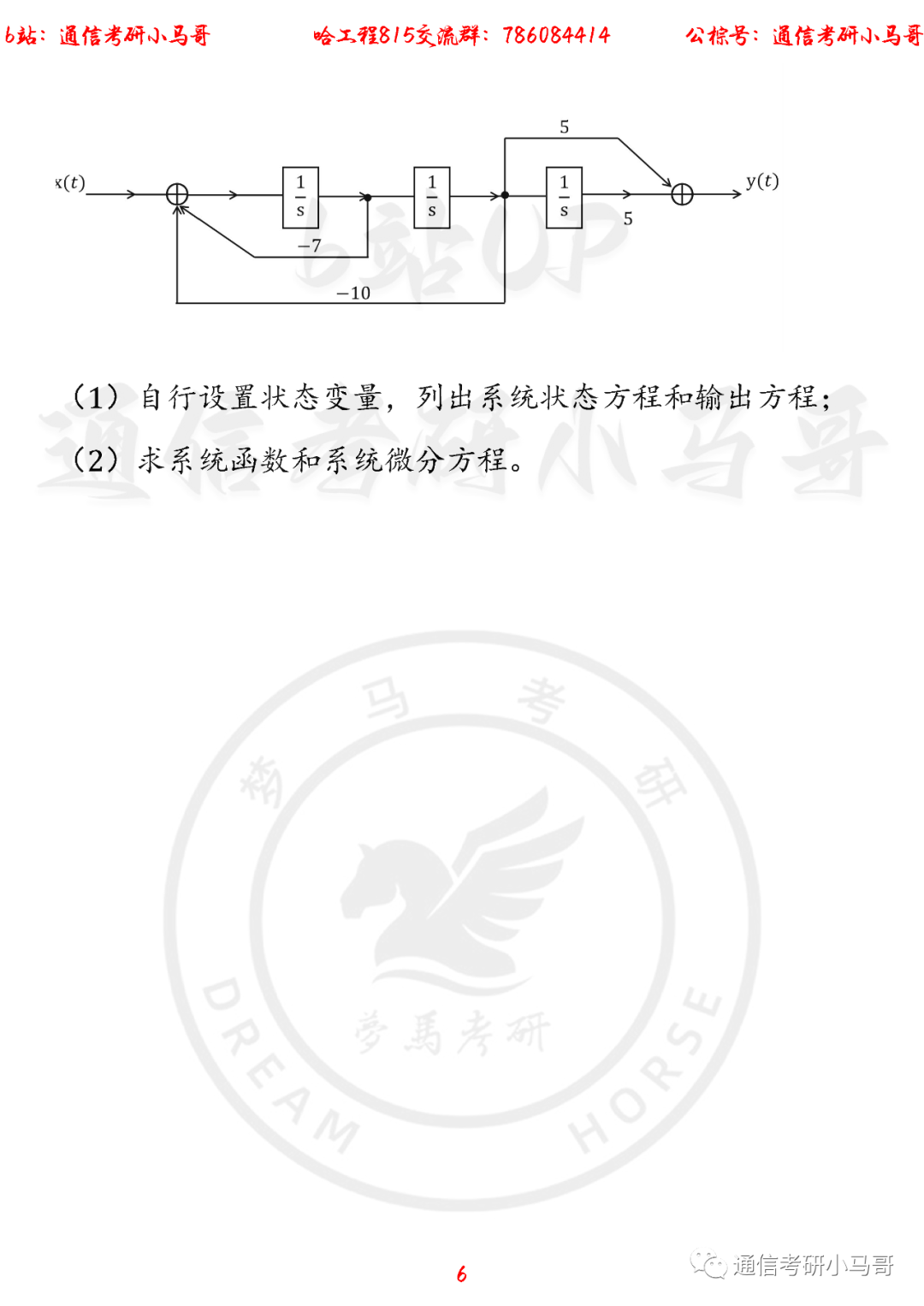 图片[6]-【哈工程815】22年考研真题及解析（信号部分）哈工程815-梦马考研