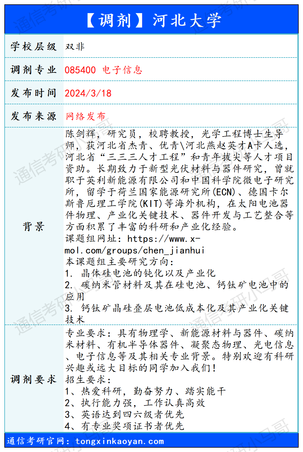 图片[1]-【240318】河北大学—085400 电子信息-梦马考研