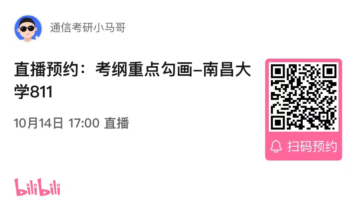 【考纲重点分析公开课】南昌大学811考纲重点分析！（10.14）-梦马考研