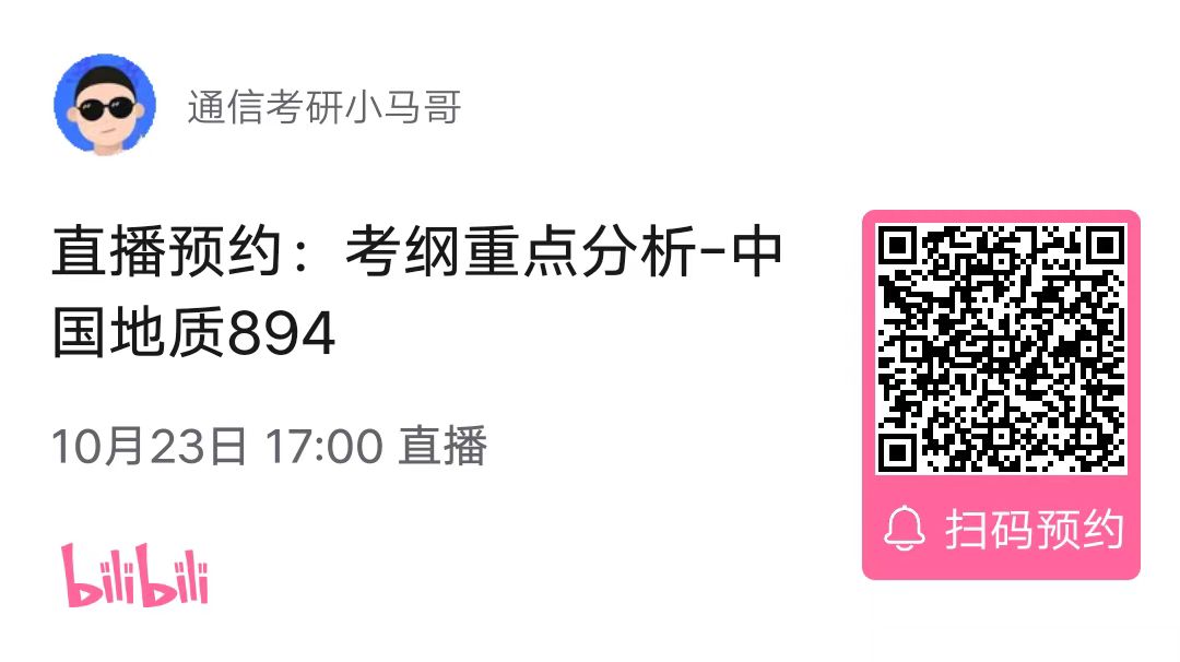 【考纲重点分析公开课】中国地质大学894考纲重点分析！（10.23）-梦马考研