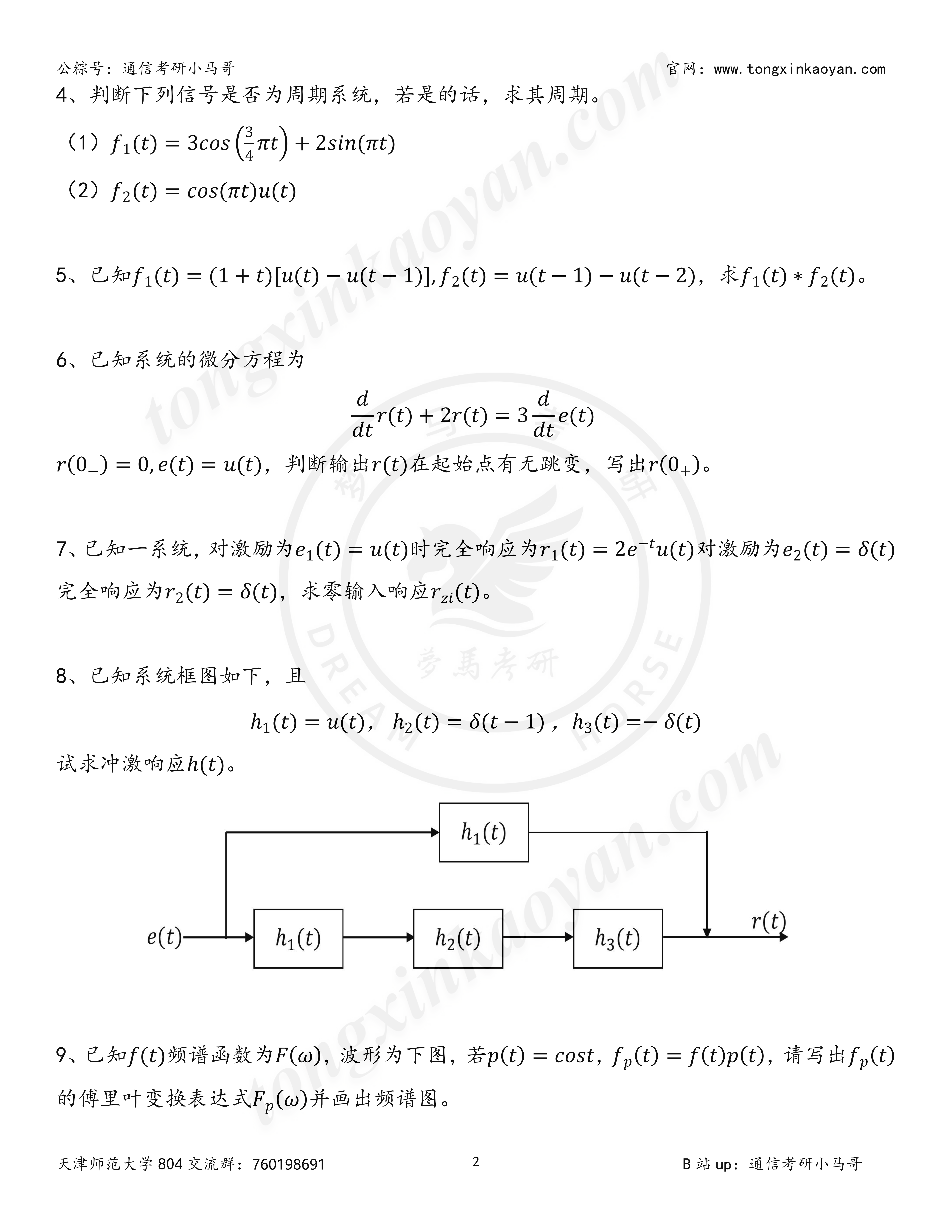 图片[2]-【第81套】年度最简单真题！道道原题！天津师范大学804-梦马考研